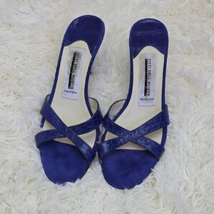 Titti Dell Acqua Blue Heeled Sandals